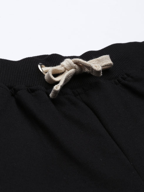 Black Solid Jogger